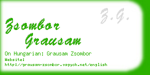 zsombor grausam business card